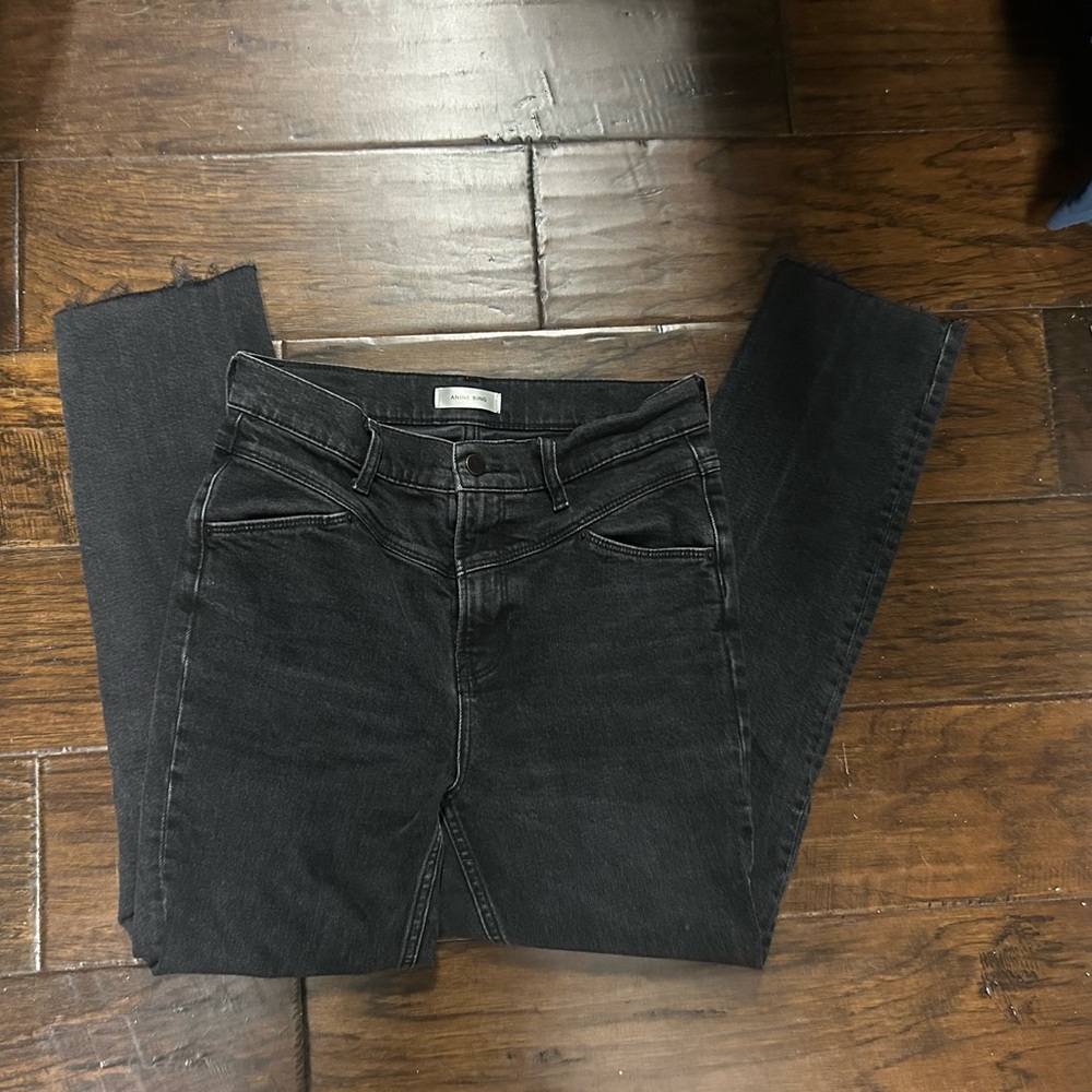 Anine Bing Black Skinny Jeans high rise